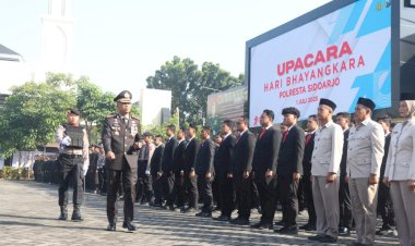 Kapolresta-Sidoarjo-Pimpin-Upacara-Hari-Bhayangkara-Ke-79